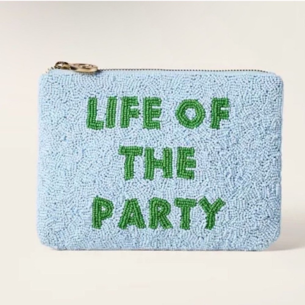 New kate spade New York x Target Life of the Party Clutch in Blue and Green